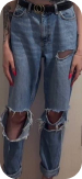 blue mom jeans with holes